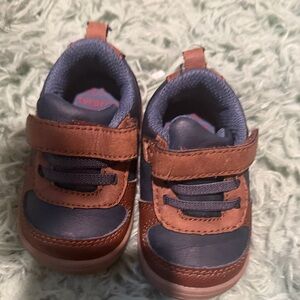 Kids Brown and Blue Shoes